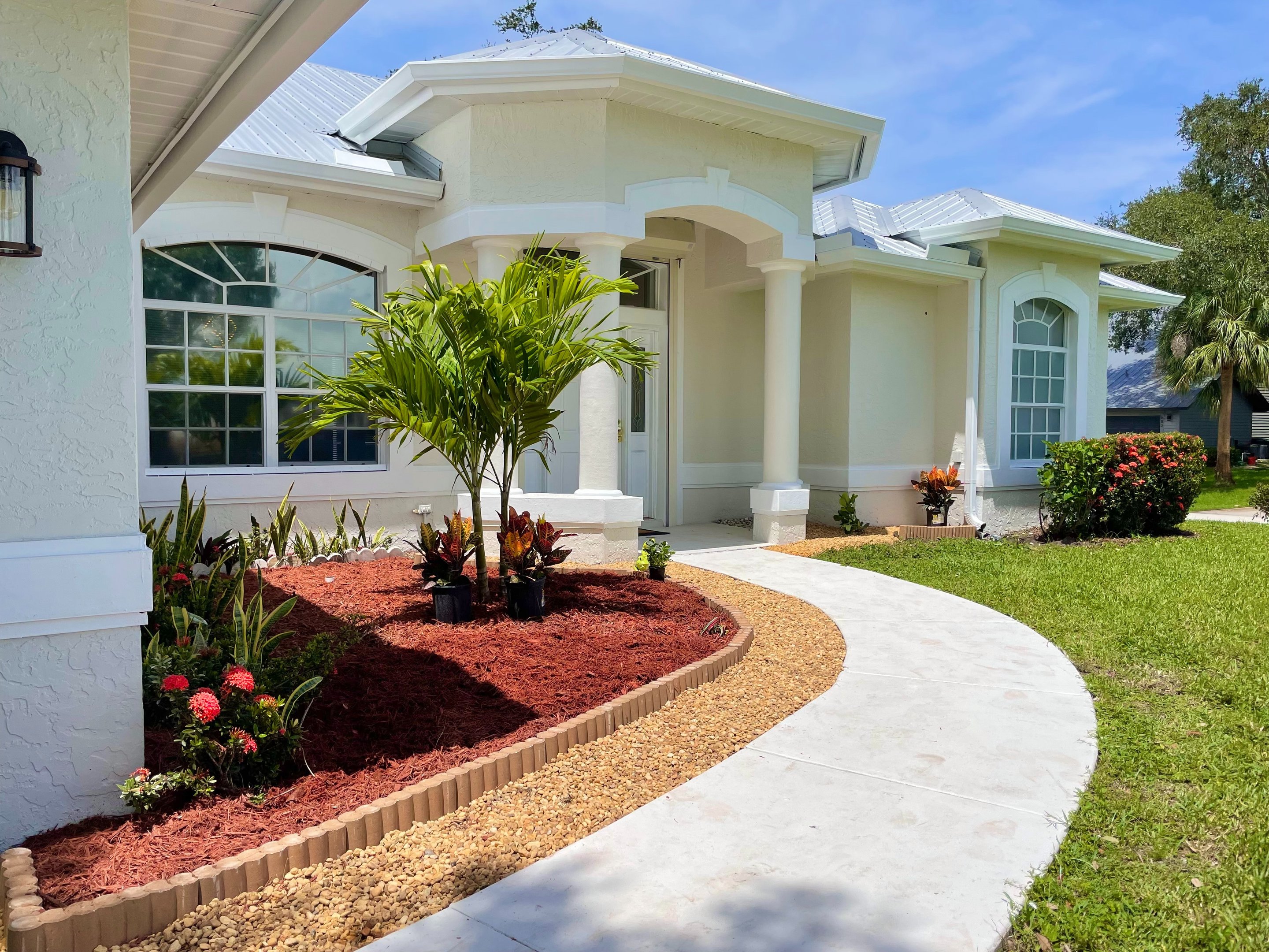 Residential painting project detail in Stuart, Florida